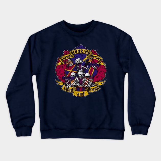 LOUD AND PROUD! (blaugrana edition) ULTRAS Crewneck Sweatshirt by boozecruisecrew